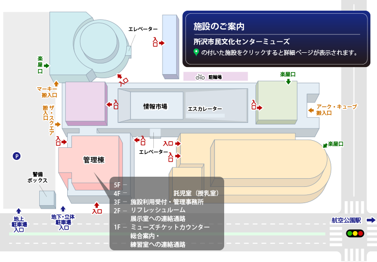 ミューズ施設マップ