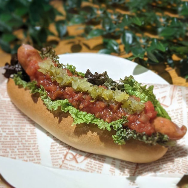 カフェメニュー ソーセージサルサドッグ